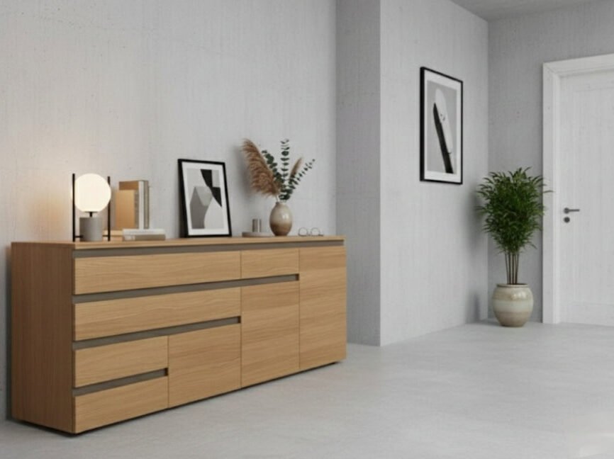 Breeze teak wood sideboard by Samz Design, solid teak storage unit, Shah Alam