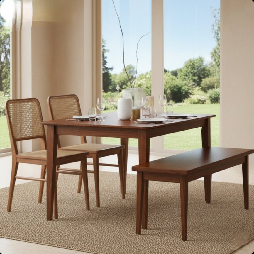Breeze teak wood dining table by Samz Design Selangor Malaysia for dining rooms restaurant cafes outdoor & Indoor spaces