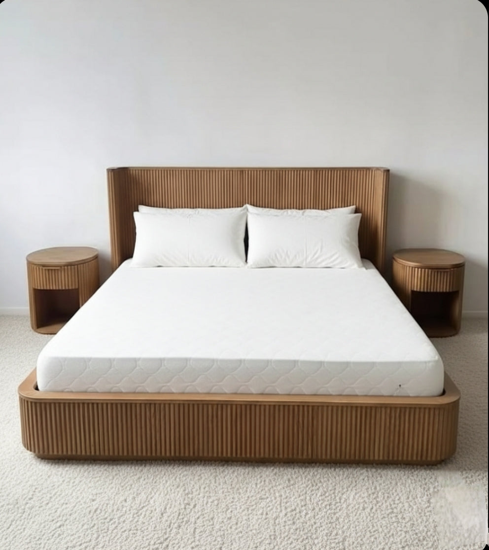 Classic Teak Wood Bedframe - Image 2