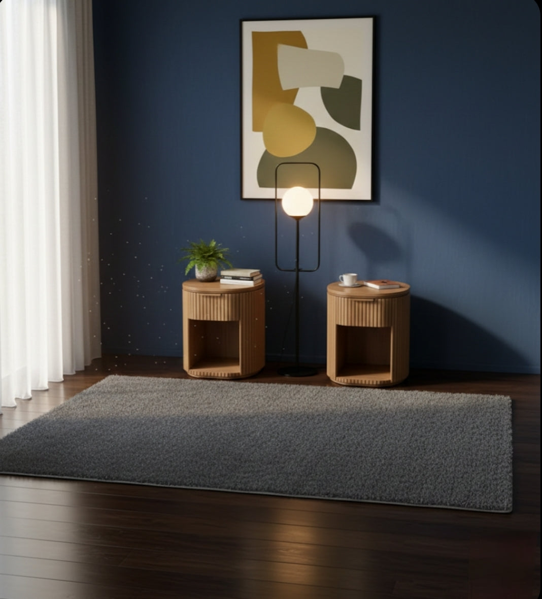 Classic Teak Wood Bedside Table