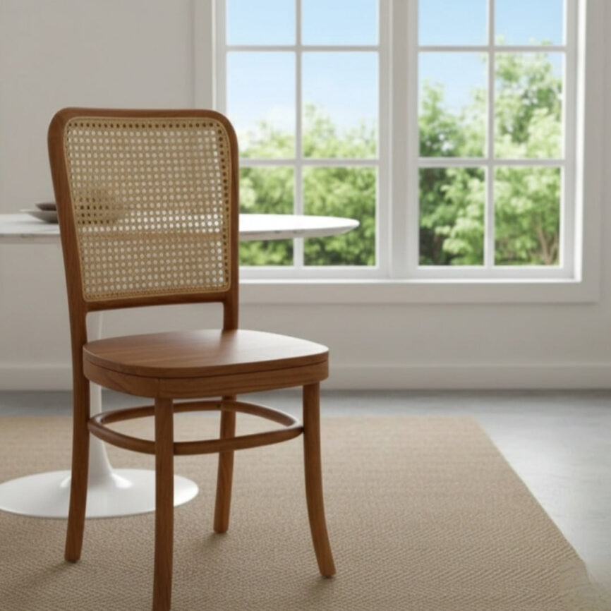 Breeze teak wood Rattan dining chair by Samz Design Malaysia