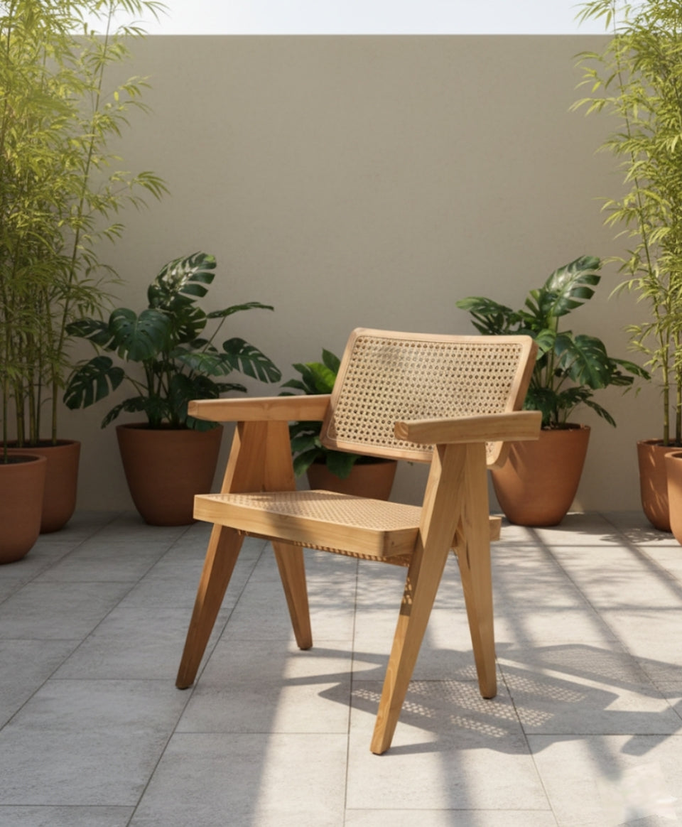 Basmah Teak Wood Dining Chair - Image 7