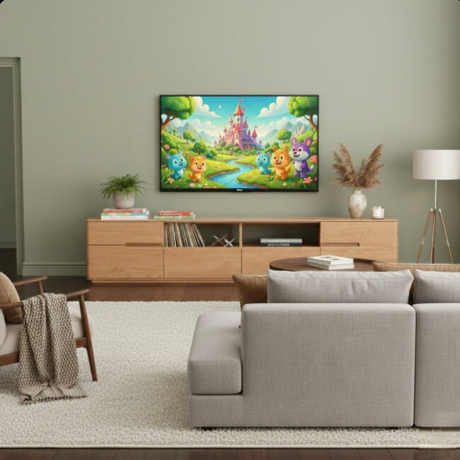 Bistro teak wood TV cabinet by Samz Design Malaysia made from A-grade teak wood with modern design
