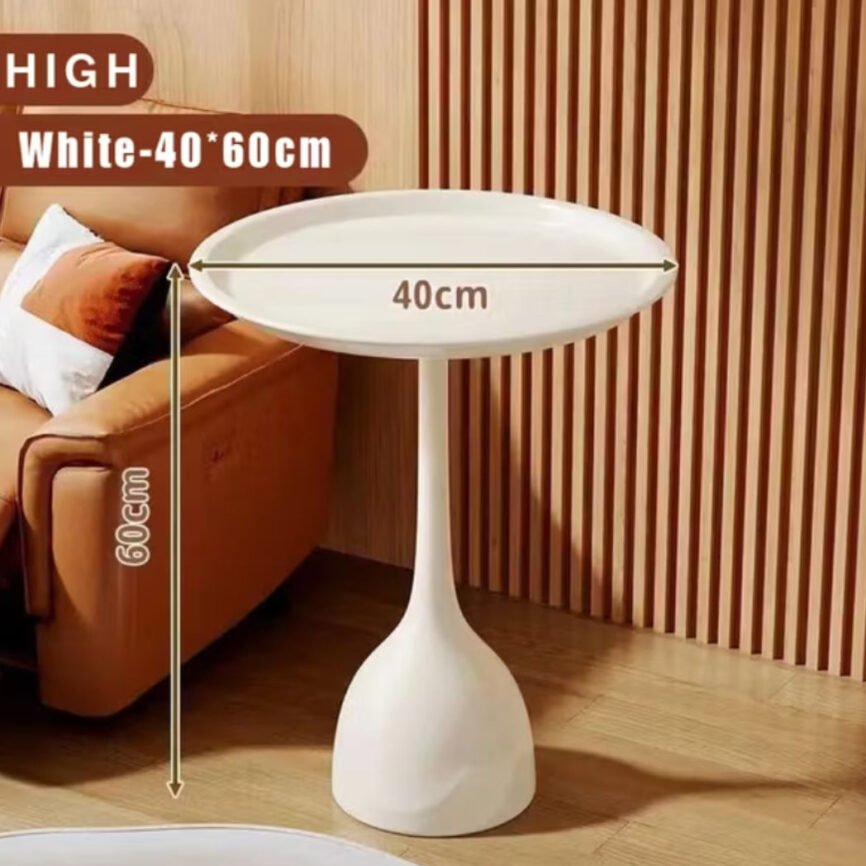 Hilton Round Side Table with nesting pedestal design and removable tray tops by Samz Design.