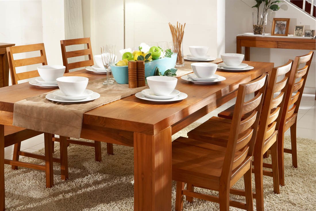 Teak wood dining set by Samz Design Malaysia