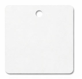 White color swatch powdered coated aluminium