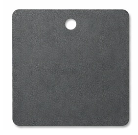 dark grey color swatch powdered coated aluminium