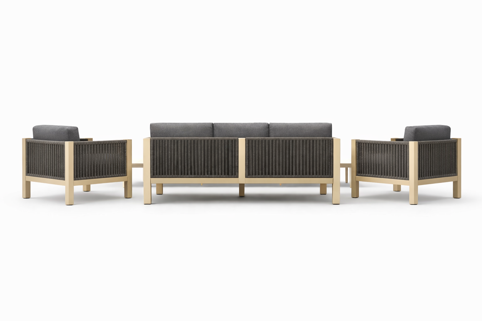 Park Royal Aluminium Rope Outdoor Sofa Set - Image 4