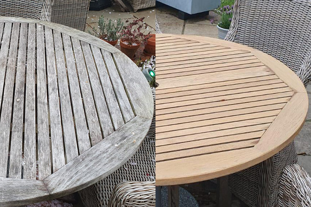 Before and After Pictures removing grey patina Samz Design