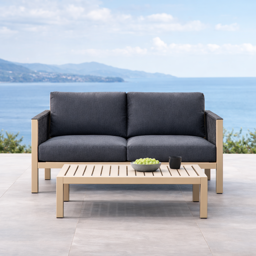 Park Royal Aluminium Rope Outdoor Sofa Set - Image 2