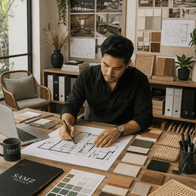 Interior Designer at work collaboration with Samz Design Kuala Lumpur