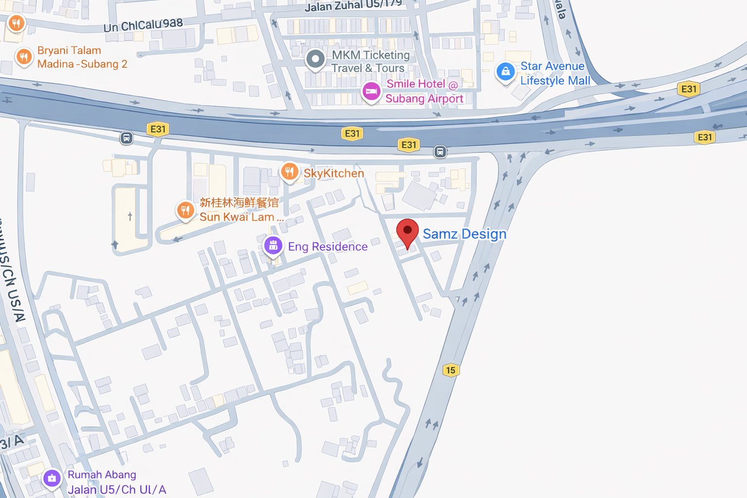 Samz Design Shah Alam Malaysia Google Shop Location Image