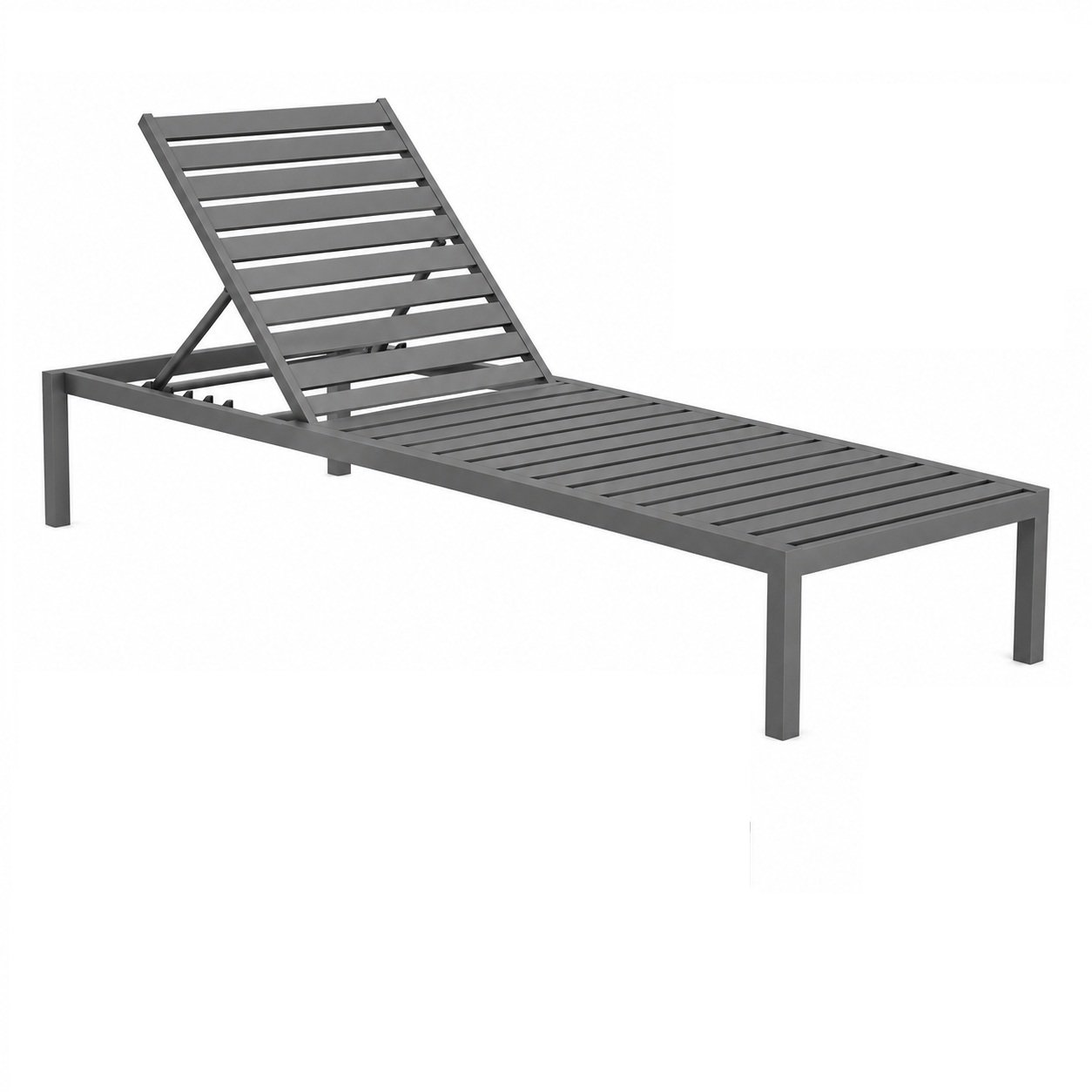 Sutera Aluminium Stackable Sun Lounger with adjustable backrest and powder-coated aluminium frame by Samz Design Shah Alam